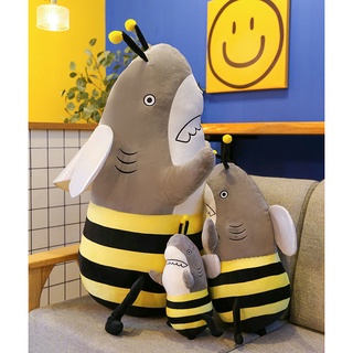 Shark Bee Doll Shark Bee Plush Toy Shark Dog Pillow Doll Birthday Gift For Girls