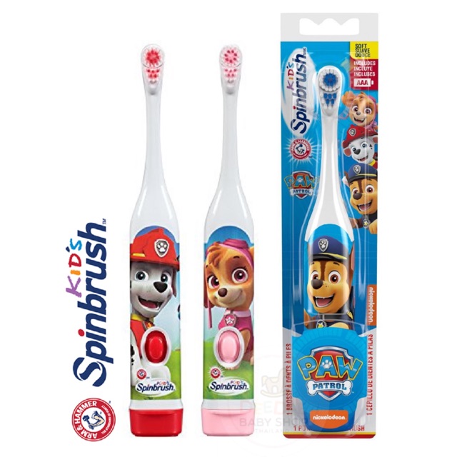 paw patrol spin brush