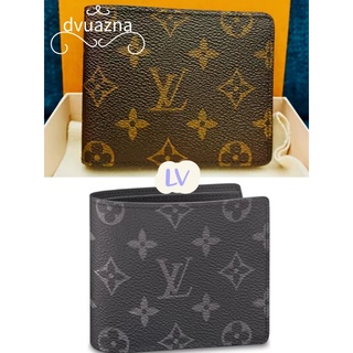 💯 กระเป๋าสตางค์ LOUIS VUITTON/LV Multiple Card Holder Wallet/Mens ของแท้