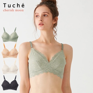 Direct from Japan GUNZE Bralette Womens Annual Tuche Non-Wired Bra Triangle Bra All Lace Cute Pads Hard to Crack Cut Off Comfortable Fashionable Lingerie Lace Underwear Women Ladies Easy GUNZE Tuche TC4892 M-LL Femcare Femtec GUNZE13