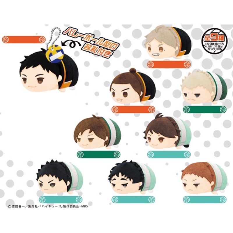 MochiMochi Mascot Haikyuu! Vol.2 (Set of 9) Daichi Sugawara Azumane Oikawa Iwaizumi ไดจิ โคชิ โทรุ ไ