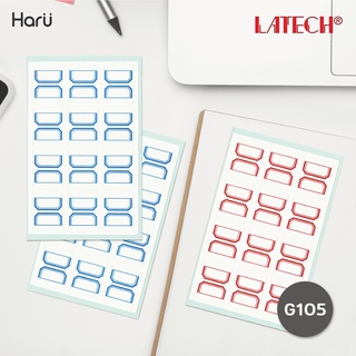 อินเด็กซ์สติ๊กเกอร์  LATECH  G105 ขนาด 24x32 มม. (PC)