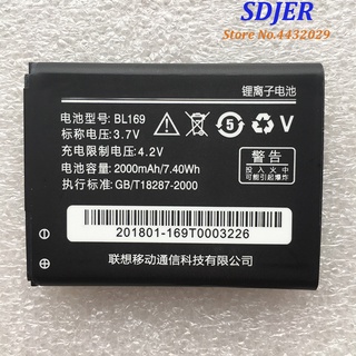 for Lenovo 2000Mah BL 169 BL169 Battery original Li-ion Battery BL-169 Replacement for Lenovo P70 P800 A789 S560 Smartph