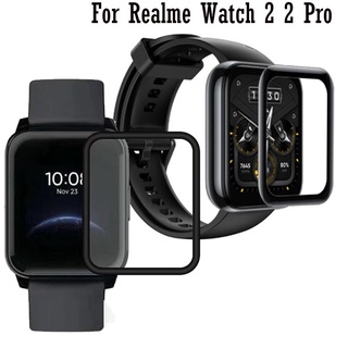 Full Cover Screen Protective Film For Realme Watch 2 / 2 Pro Smart Watch Clear 3D Fibre Transparent Film Protector Accessories