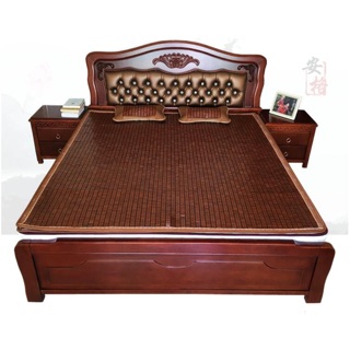 เสื่อไม้ไผ่ เสื่อไม้ไผ่นกกระจอก (120x195 cm)  Bamboo Panda Mat ไม้ไผ่ธรรมชาติ (ไม่มีหมอน) เสื่อไม้ไผ่ธรรมชาติ100%