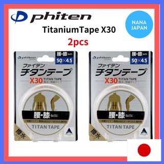 【Direct from Japan】 Phiten เทปไทเทเนียม X30 2pcs ชนิดยืดได้ 5 ซม. x 4.5 ม 日本銀谷