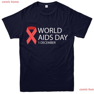 comic home New Diy World AIDS Day T-Shirt, Supprot Red Ribbon 1st December Mens Tee Top sale