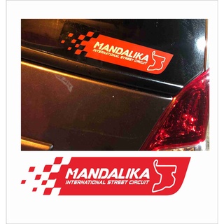 สติกเกอร์ ลาย Mandalika Racing สไตล์อินโดนีเซีย สําหรับติดตกแต่ง