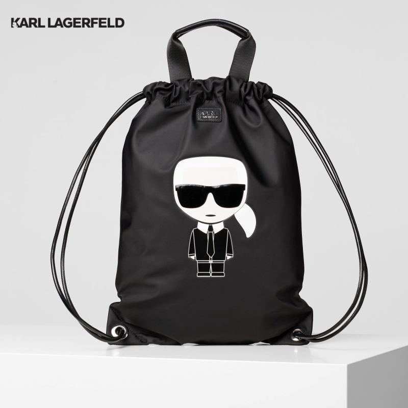 KARL LAGERFELD K/IKONIK FLAT BACKPACK 96KW3089 กระเป๋าเป้สะพายหลัง