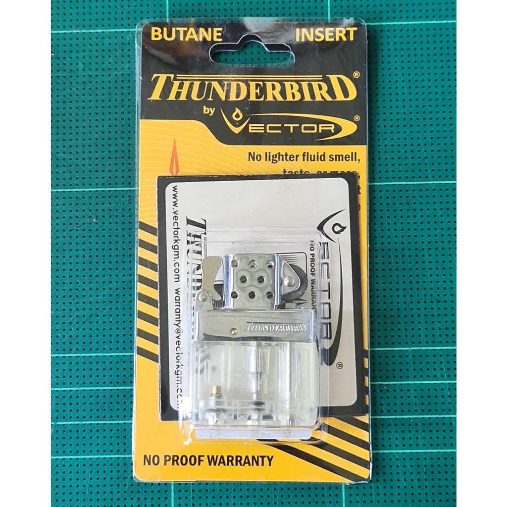 Vector Thunderbird Butane Standard Lighter Insert for Zippo (ตัวถังด้านในแบบเติมแก๊สการจุดไฟเป็นแบบเฟืองล้อ)