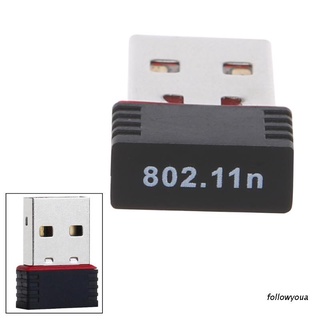 Folღ 150Mbps Usb 2.0 Wifi อะแดปเตอร์การ์ดเครือข่ายไร้สาย Lan Card 802.11 Ngb Ralink Mt7601