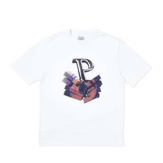 Palace SS19 P SMISH Tee Brick Print P LOGO เสื้อยืดคอกลม แขนสั้น สําหรับผู้ชาย และผู้หญิงS-5XL