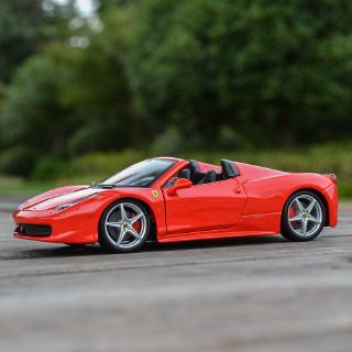 Bburago 1:24 Ferrari 458 รถหล่อแบบคงที่โมเดลของเล่นงรถยนต์านอดิเรกของสะสม