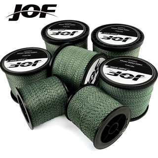 Jof 1000 ม. 500 ม. 300 ม. 8 Strands 22-96 Lb Pe สายลวดถักสําหรับใช้ในการตกปลา