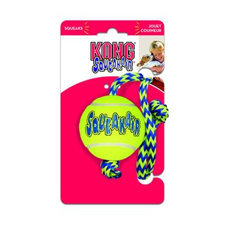 ของเล่น Kong SqueakAir Ball with rope