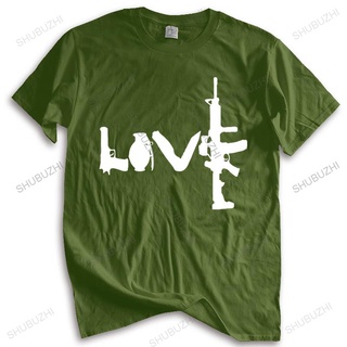 ถูกสุดๆขายดี เสื้อยืดผ้าฝ้าย แขนสั้น พิมพ์ลาย Banksy Street Art Love Guns AK-47 AK47 AK 47 แฟชั่นฤดูร้อน สําหรับผู้ชาย