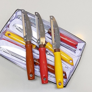 มีดสองคม ใช้ปอกเปลือก ปอกผิวผักผลไม้ ตรานก ; บรรจุ  1 ชิ้น **จัดส่งแบบคละสี PENGUIN Peeler x 1 piece
