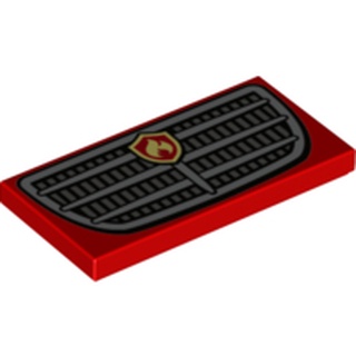 [693] ชิ้นส่วนเลโก้ Lego Part Tile 2 x 4 with Grille and Fire Logo Pattern (87079pb0826) ราคา/ชิ้น