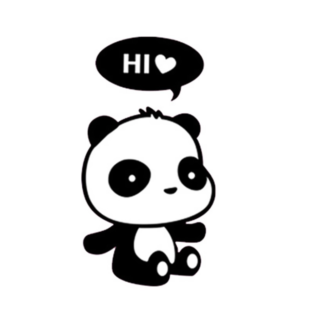 20 Koleski Terbaru Stiker  Kartun  Lucu  Panda Aneka 