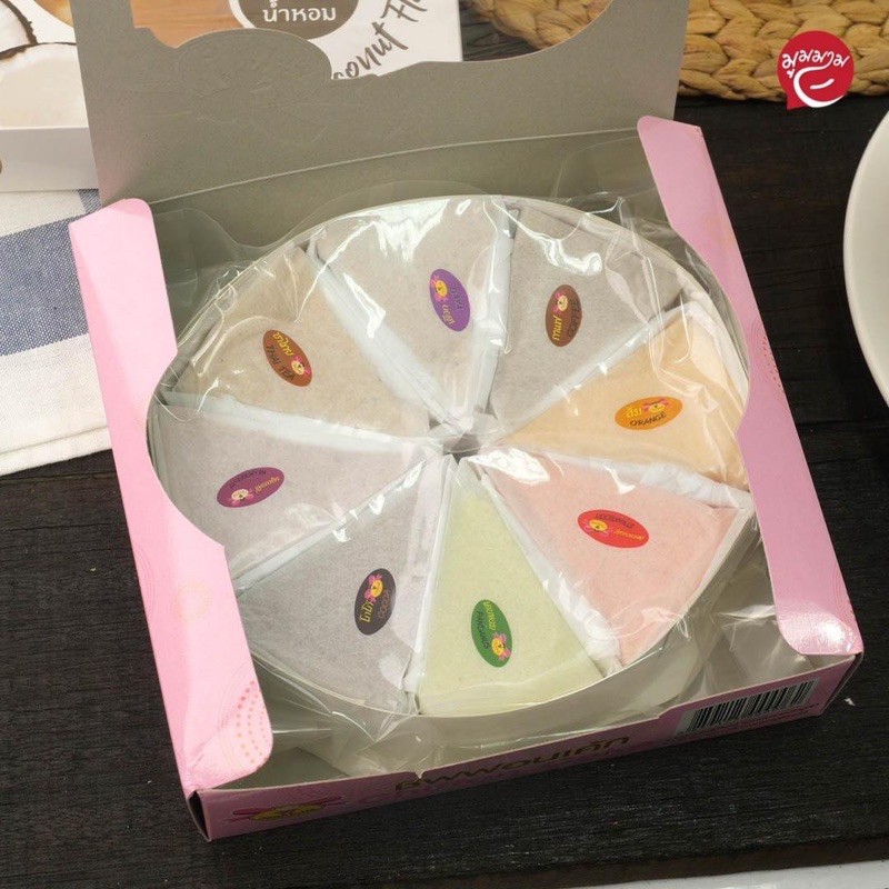 ชิฟฟ่อนไม่มีไส้ แบบกล่อง8ชิ้น รวมรส