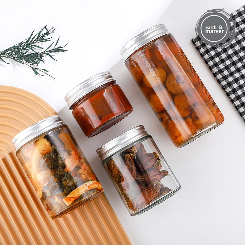 (Local Stock) 6 pcs Airtight Food Jar / Glass jar with lid / Glass Bottle