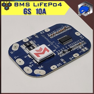 ฺBMS LiFePO4 6S 21.9V 10A-20A วงจรควบคุมแบตเตอรี่