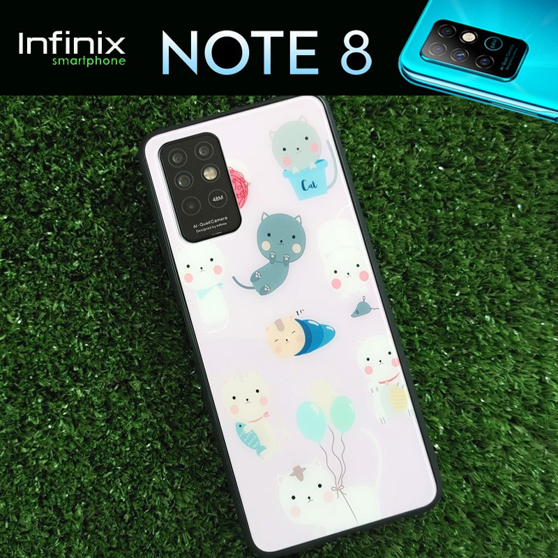 เคส ขอบยาง ลาย น้องแมวสุดน่ารัก สำหรับ Infinix Note 8 #8