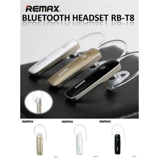 หูฟังบลูทูธ Remax T8 แท้  Bluetooth Headset V4.1 Dual Connect