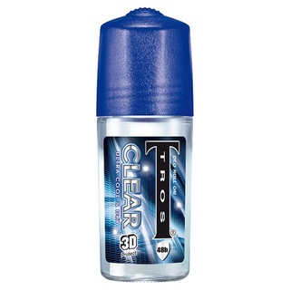 🔥The Best!! ทรอส เคลียร์ โรลออนสูตรเย็นสดชื่นยาวนานตลอดวัน 45มล. Tros Clear Ultra Cool &amp; Dry Deo Roll-On 45ml