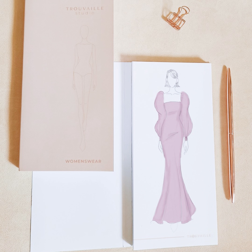 [Artopia] Sketchbook Fashion Design โดย TUVAILLE STUDIO / Sketch book for Designer Design Sketch boo
