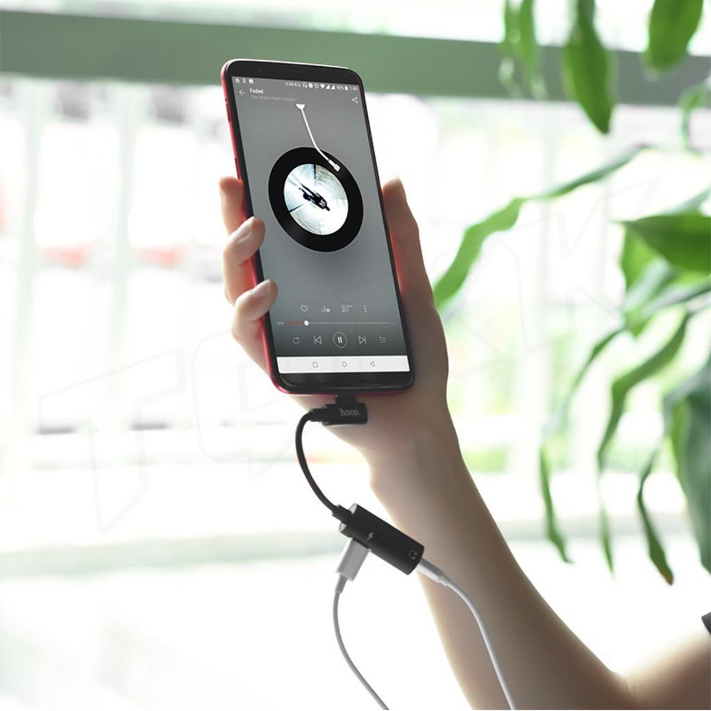 HOCO LS19 ตัวแปลง 2 in 1 Type-C USB Audio Converter Phone แปลงชาร์จและต่อหูฟังได้พร้อมกัน #6