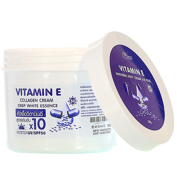 vitamin e whitening body cream x10 plus