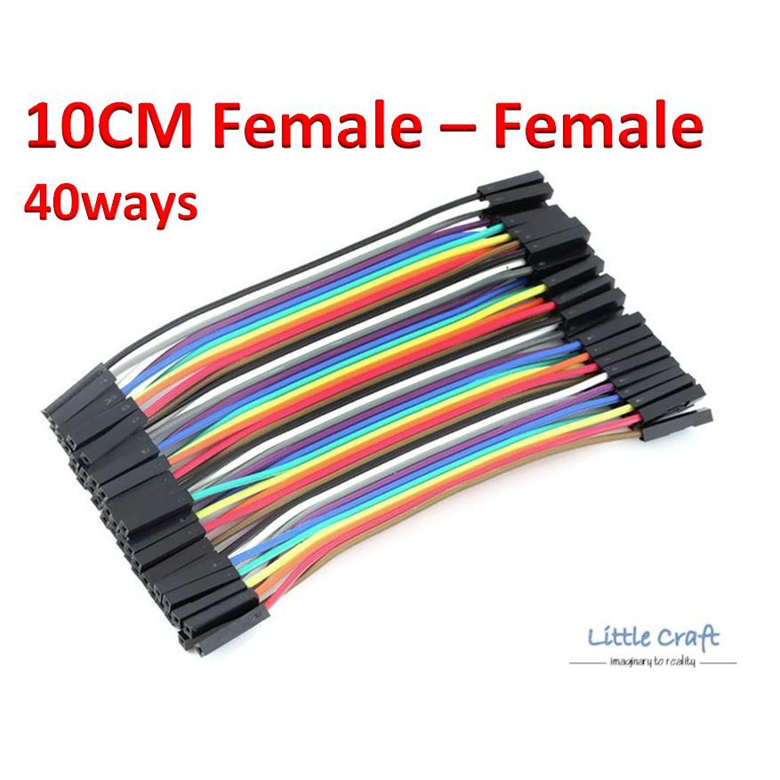 Arduino IoT Jumper Wire 1P-1P 2.54mm Female to Female 10cm 40Ways