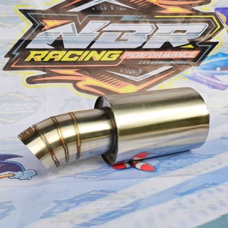 Js RACING TITAN ท่อไอเสียรถยนต์ UNIVERSAL เสียงเบสแห้ง สําหรับรถยนต์ทุกประเภท