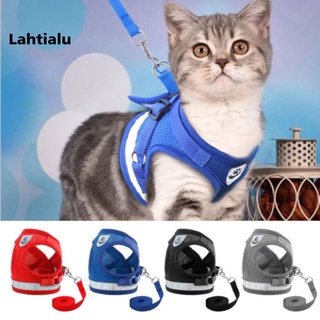 Lahtialu เสื้อกั๊กสะท้อนแสงพร้อมเชือกจูงสําหรับสัตว์เลี้ยงสุนัขแมว