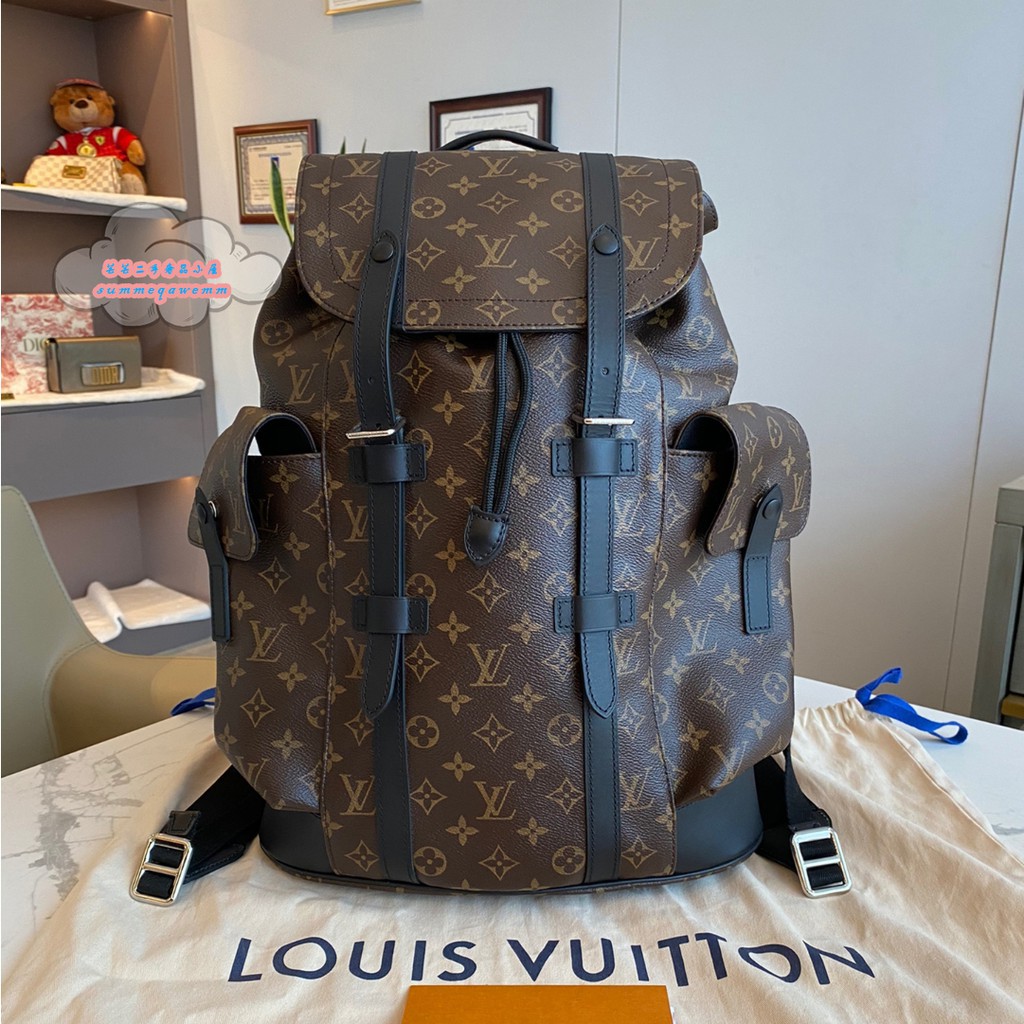 LOUIS VUITTON Louis Vuitton LV Presbyopia CHRISTOPHER Backpack/Backpack/Travel Bag/Mountaineer Bag M43735