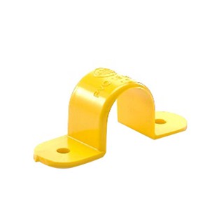 คลิปก้ามปู PVC SCG 1 นิ้ว สีเหลือง CLAMP PVC 1 INCHES YELLOW SCG