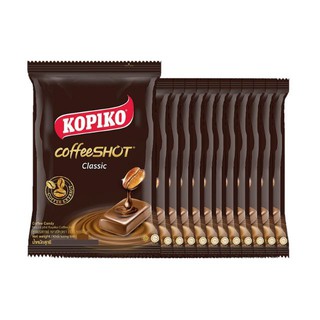 โกปิโก้ ลูกอมกาแฟ บรรจุถุง ขนาด 27กรัม ยกแพ็ค 12ห่อ KOPIKO COFFEE SHOT CANDY CLASSIC