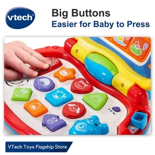 VTech แล็ปท็อปเด็ก ของเล่นพัฒนาการแรกเริ่ม เพลง อิเล็กทรอนิกส์ 80-191200 Laptop