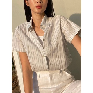 📌ทักก่อนสั่ง📌เสื้อเชิ้ต แขนสั้น ผ้าลินินแท้ อก36” 38” 40” PN