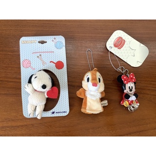 ✨สินค้ามือหนึ่ง✨   พวงกุญเเจ Snoopy/ Minnie/ Dale (นำเข้าจากญี่ปุ่น🇯🇵)