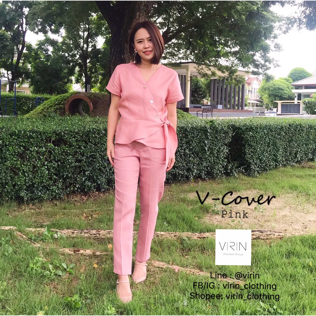 Virin_Clothing เสื้อลินิน รุ่น V-cover ราคา ถูกที่สุด ดีลบีเคเค แกลเลอรีภาพที่ 5