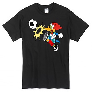 พร้อมส่ง เสื้อยืดแขนสั้น คอกลม ผ้าฝ้าย 100% พิมพ์ลายการ์ตูน Woody Woodpecker หลากสี แฟชั่นฤดูร้อน สําหรับผู้ชายS-5XL