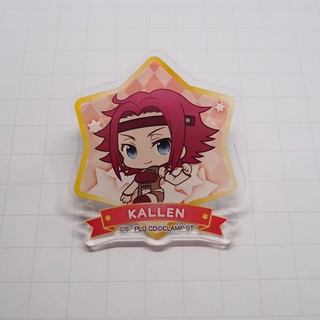 เข็มกลัด+คลิปหนีบกระดาษ Code Geass Acrylic Badge &amp; Clip PuniChara - Kallen