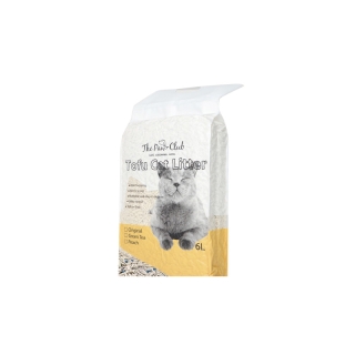 สินค้าพร้อมส่ง ทรายแมว 6ลิตร ทรายเต้าหู้ ทรายเบนโทไนท์ ทรายแมวผสม（Mixed Cat Litter）ประกอบด้วยอนุภาคระงับกลิ่นกาย