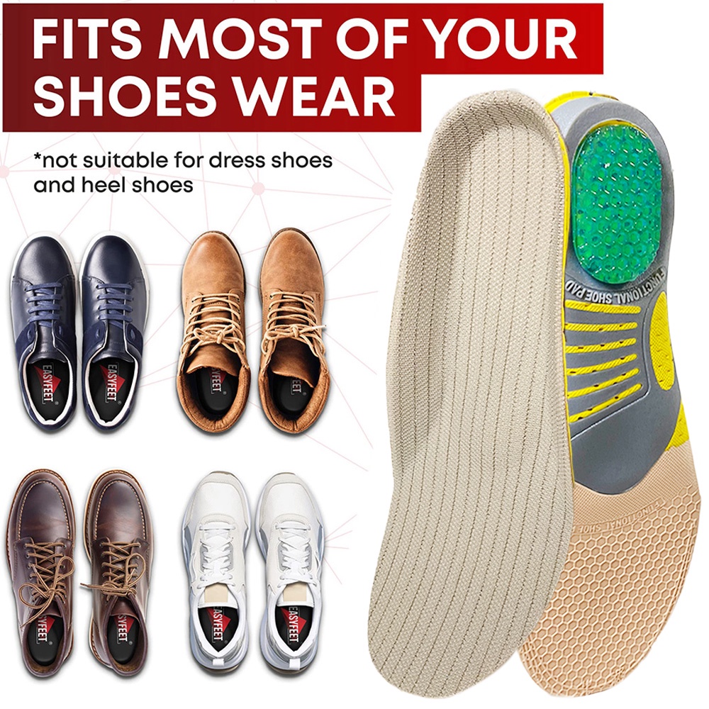 1 คู่กีฬาศัลยกรรมกระดูก Insoles สําหรับเท้าแบน Arch สนับสนุนแทรกใช้สําหรับกีฬาวิ่ง