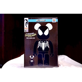 Bearbrick Spiderman Black Costume 400%+100% New ใหม่ไม่แกะ พร้อมส่ง! แท้ 💯