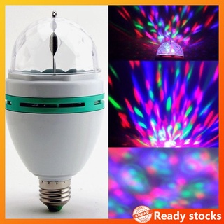 พร้อมส่ง Onedayshop ไฟ Led E27 Rgb คริสตัลบอล หมุนได้ สําหรับดิสโก้ ดีเจ ปาร์ตี้