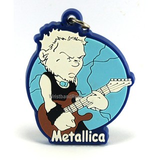 METALLICA พวงกุญแจ ยาง เท่ๆ  เมทัลลิกา อีโม ร็อค เมทัล  2-3 วันรับของ MET27