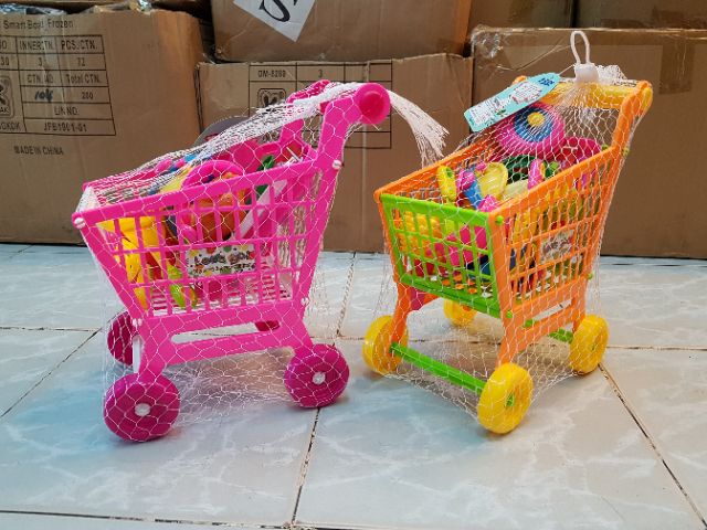 รถเข็นซุปเปอร์มาร์เก็ต  รถเข็นซุปเปอร์ ชุดรถเข็น Home Supermarket